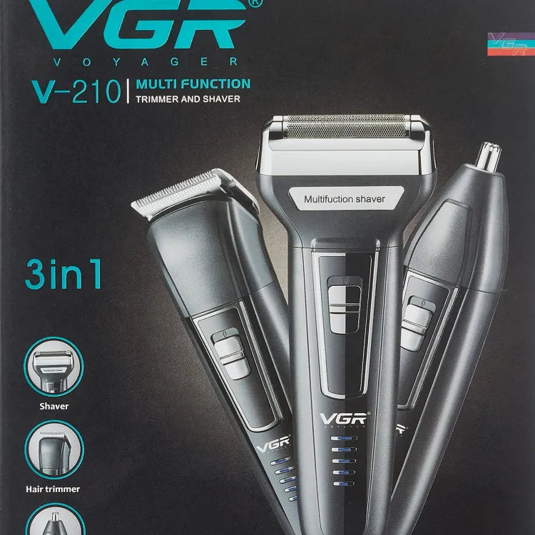 VGR V-210 Multi Function Trimmer And Shaver | Rechargeable | For Men