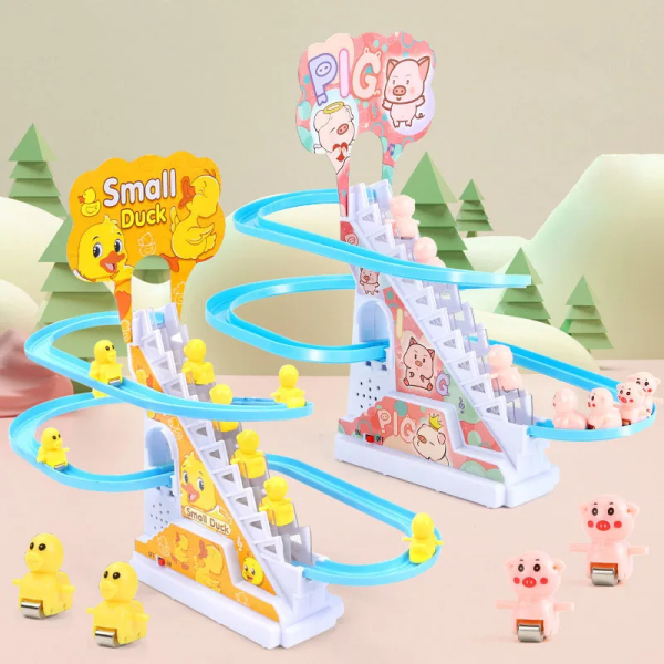 Baby Toy LED Lights Musical Slide Roller Coaster Toys for Gift