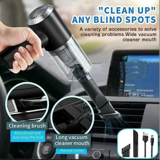 Portable Car Vacuum Cleaner Wireless Handheld Vacuum