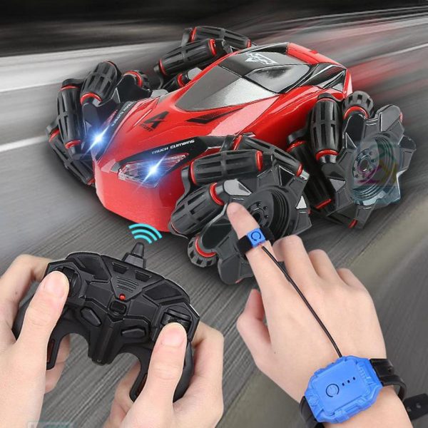 Remote Control Plus Watch Sensor Car Rc Stunt Car Toy For Kids 360 Rotating 2.4ghz Racing Cars