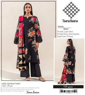 Taana Baana Lawn | Unstitched Collection 3 Pieces Casual Wear| Summer 24