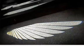 Universal Car Rear View Mirror Side Mirror Led Angel Wing Light Dynamic Projection Lamp (2 Pc)