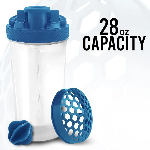 Utopia Home Fitness Sports Classic Protein Shaker Bottle (900 Ml) (random Color)